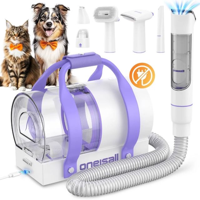 เครื่องดูดขนตัดขนแมว Oneisall Cat Grooming Vacuum kit รุ่น BM5 ขนาด2L
