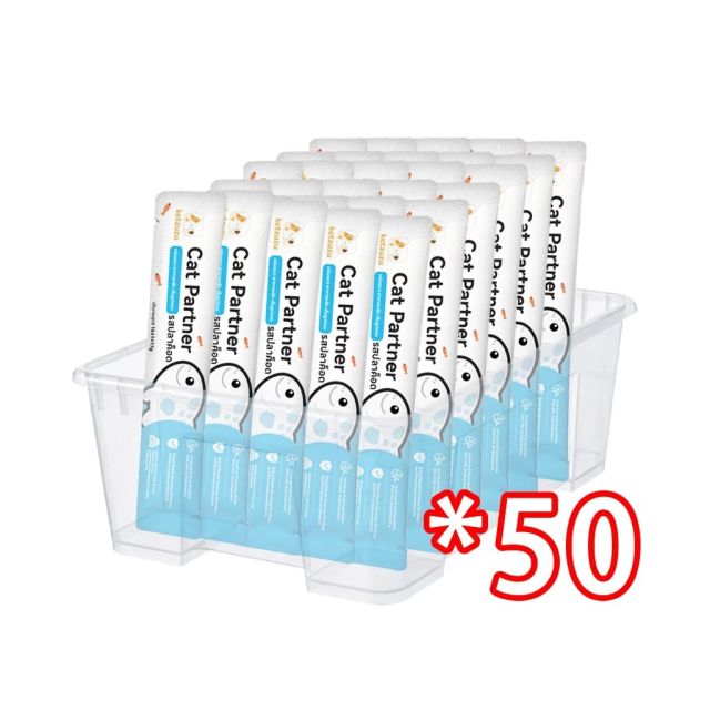 ขนมแมวเลีย รสปลาค็อด 50 ชิ้น แบรนด์ Ketzuzu